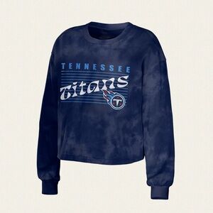 WEAR by Erin Andrews Tennessee Titans Navy Long Sleeve